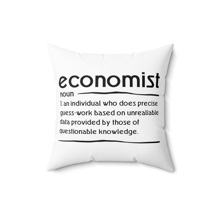 Humorous Communal Science Societal Economy Tax Deduction Fan  Spun Polyester Square Pillow