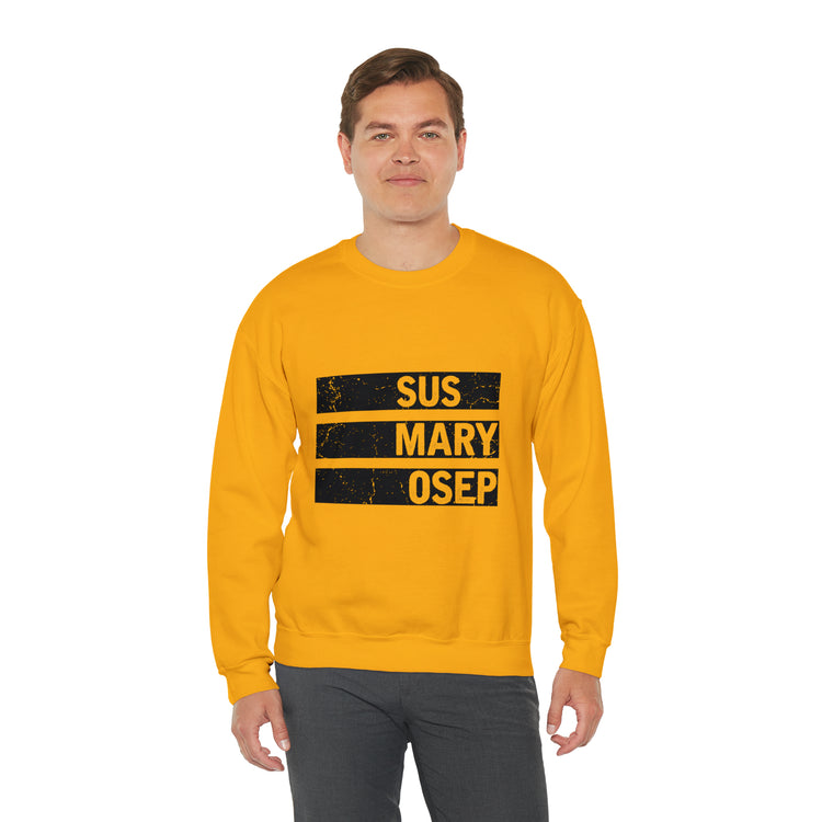 Hilarious SUS MARY OSEP Frustrated Slang Expression Asian Country Crewneck Sweatshirt