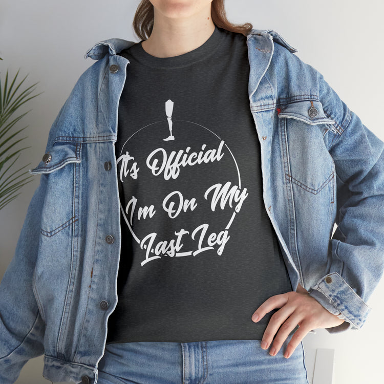 Shirt Funny I'm Left With My Leg Amputee Injured Person Disability T-Shirt Unisex Heavy Cotton Tee