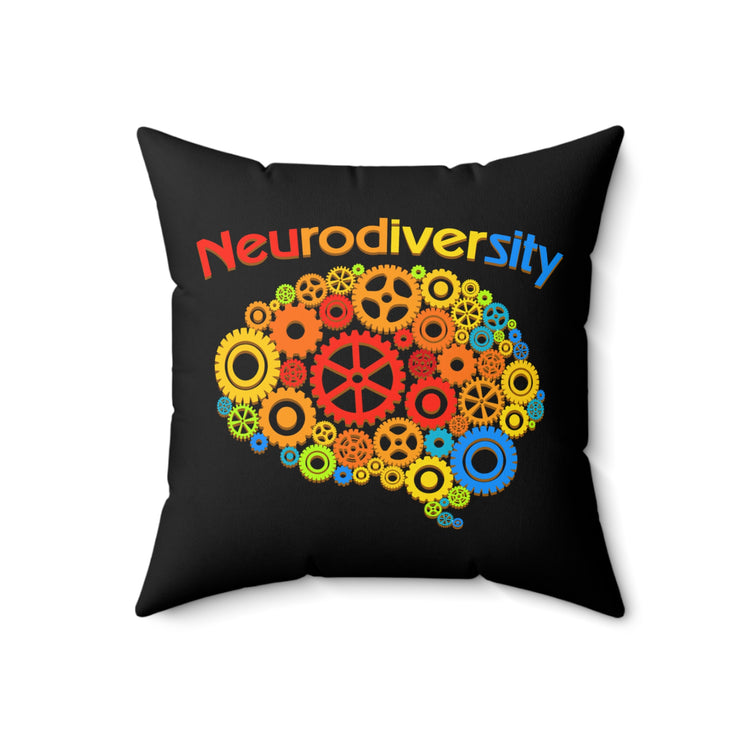 Novelty Neurologist Hyperactivity Neurodiverse Humorous Mind Ailment Neurology Spun Polyester Square Pillow