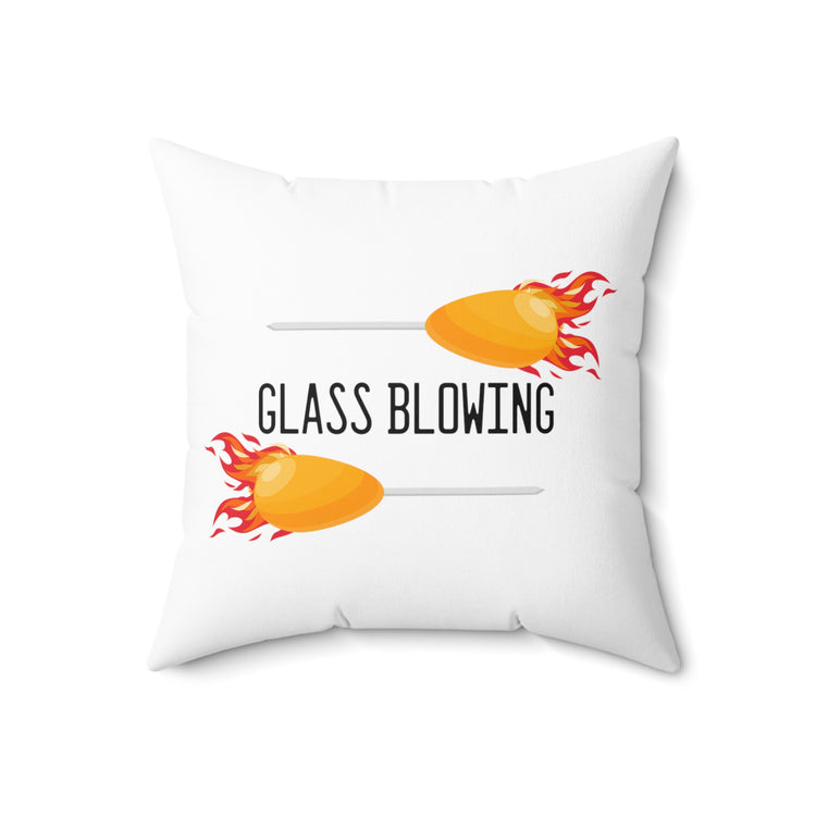 Hilarious Workplace Flamework Glasshead Internship Spun Polyester Square Pillow