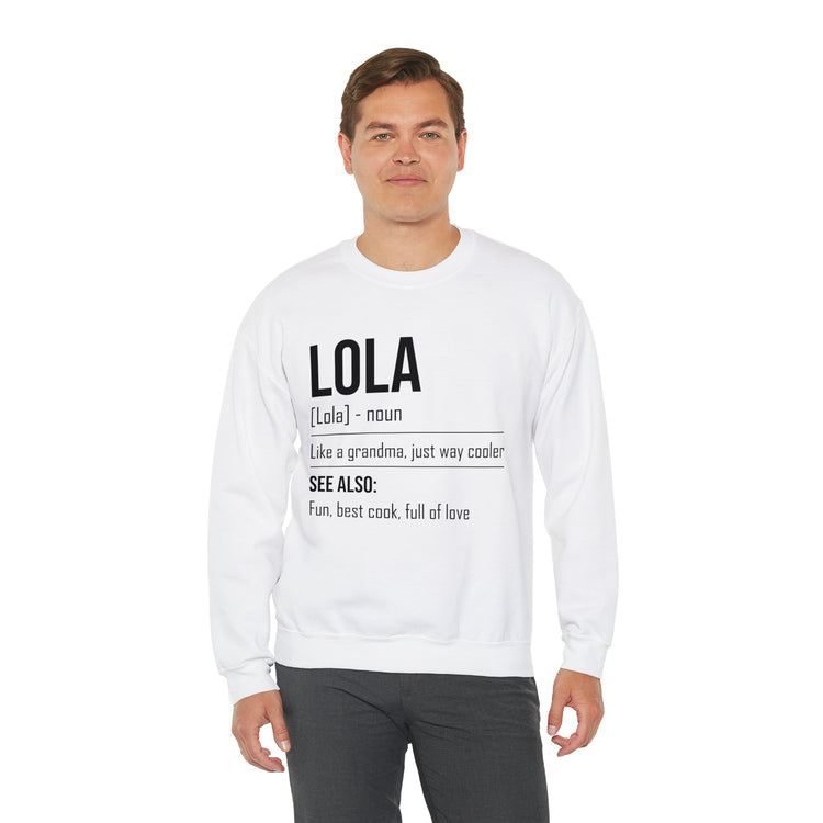 Hilarious Lola's Grandmother Nan Nanny Filipinos Moms Nanna Unisex Crewneck Sweatshirt