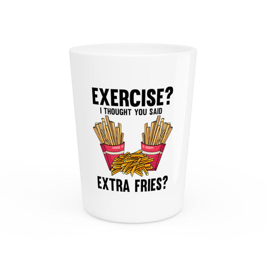 Hilarous Fitness Instructors Workout Exercise Muscles  Enthusiast Fan Gym Boyfriend  Shot Glass