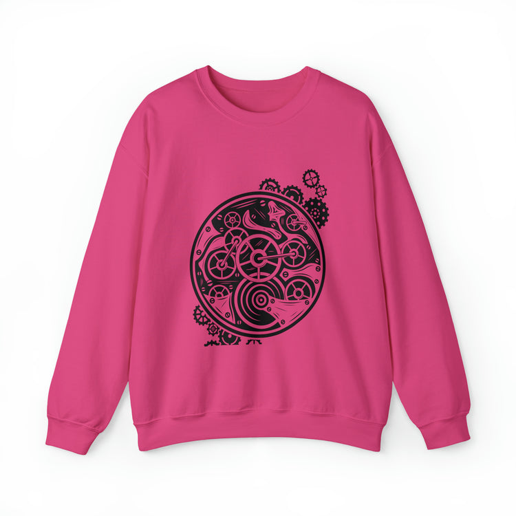 Vintage Steampunk Clock Mechanical Sarcastic Gears Machines Unisex Crewneck Sweatshirt