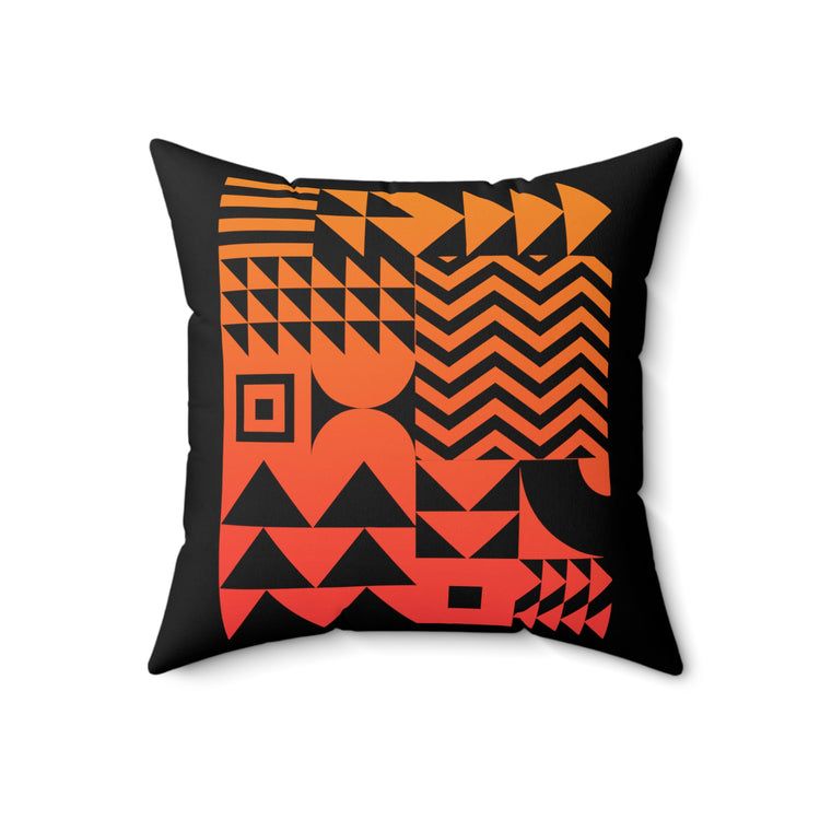 Novelty Geometric Triangleshapes Collection Portraitist Hilarious Collection Portraitist Artistic Sculptor Spun Polyester Square Pillow