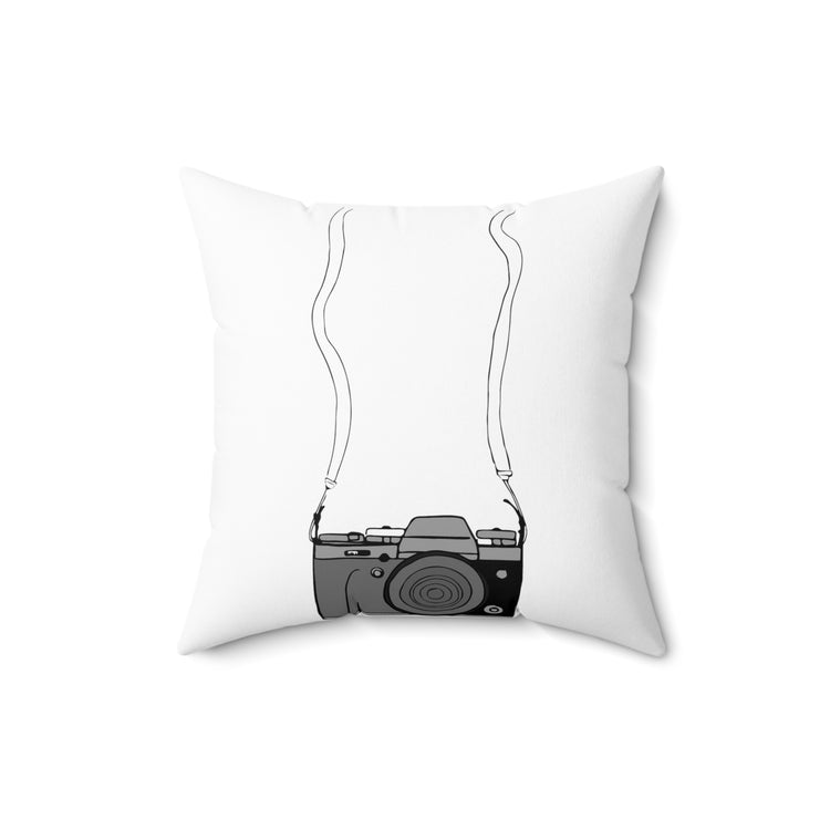 Humorous Photography Enthusiasts Camera Cinematography Fan Spun Polyester Square Pillow