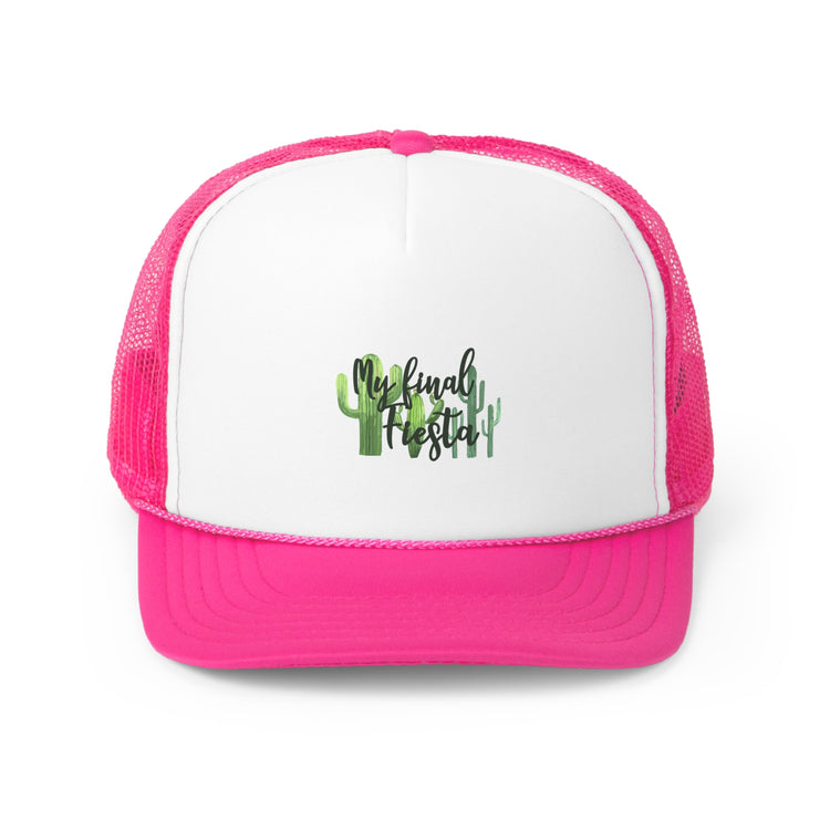 Funny Engagement Vacations Cactus Sarcastic Mexico Mockery Trucker Caps