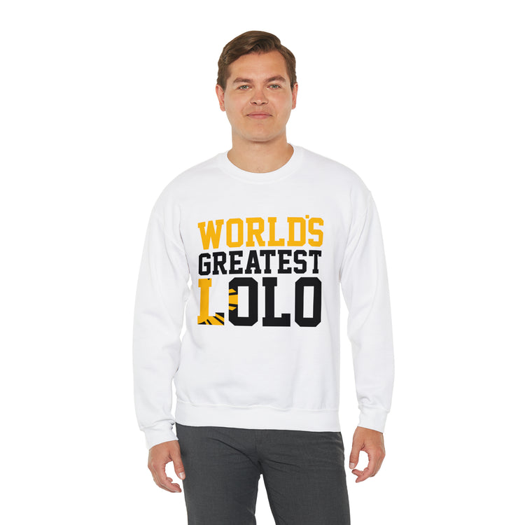 Novelty Filipino Lolo Grandfathers Pinoy Grandpa Graphic Unisex Crewneck Sweatshirt