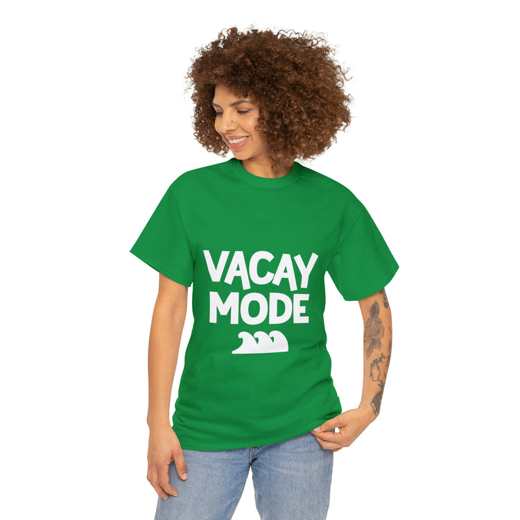 Shirt Funny Vacay Mode Travel Explore Vacation Adventure Companion T-Shirt Unisex Heavy Cotton Tee