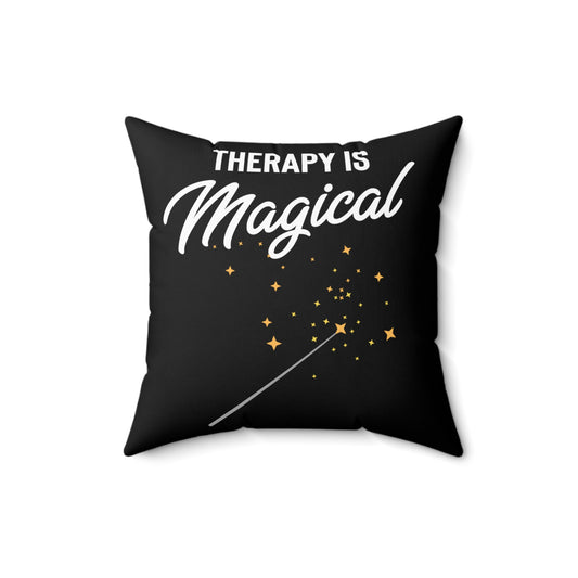 Humorous Magical Mentally Sick Disorders Psychologist Spun Polyester Square Pillow