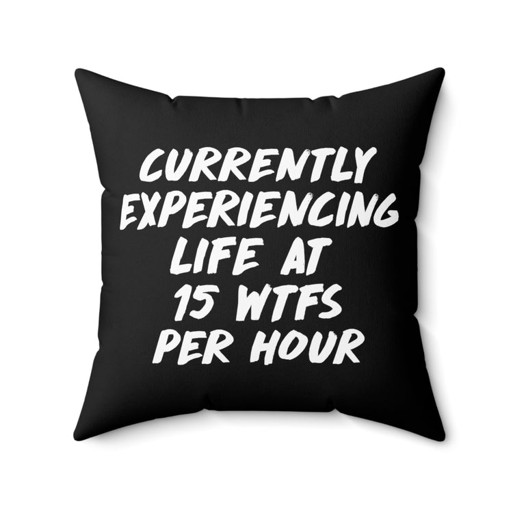 Humorous Sarcastic Introverts Challenges Introverted Struggles Spun Polyester Square Pillow