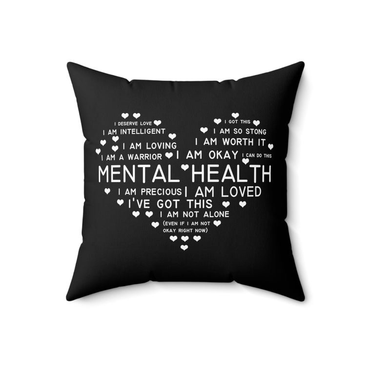 Hilarious Recognizing Psychiatric Brain Thinking Abnormality Spun Polyester Square Pillow