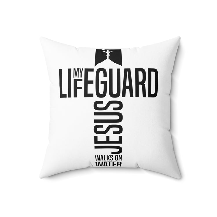 Inspirational Redeemer Christianity Uplifting Statements  Deliverer Christians  Spun Polyester Square Pillow