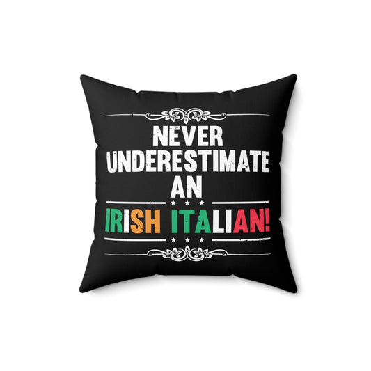 Humorous Patriotic Nationalistic Italia Nationalism Lover Patriotism Spun Polyester Square Pillow