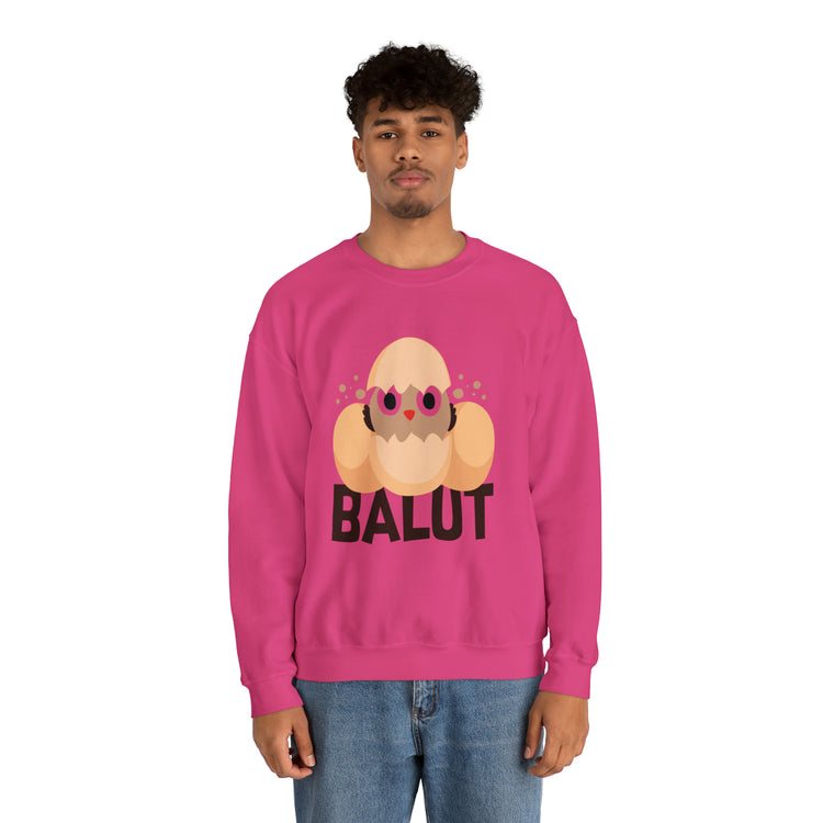 Funny Prideful Filipino Balut Illustration Philippines Balut Unisex Crewneck Sweatshirt