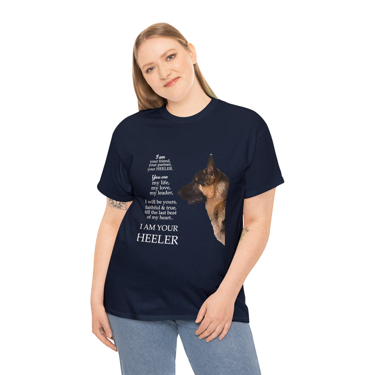 Shirt Funny I'm Your Friend & Heeler Dog Lover Pet Owner Canine T-Shirt Unisex Heavy Cotton Tee