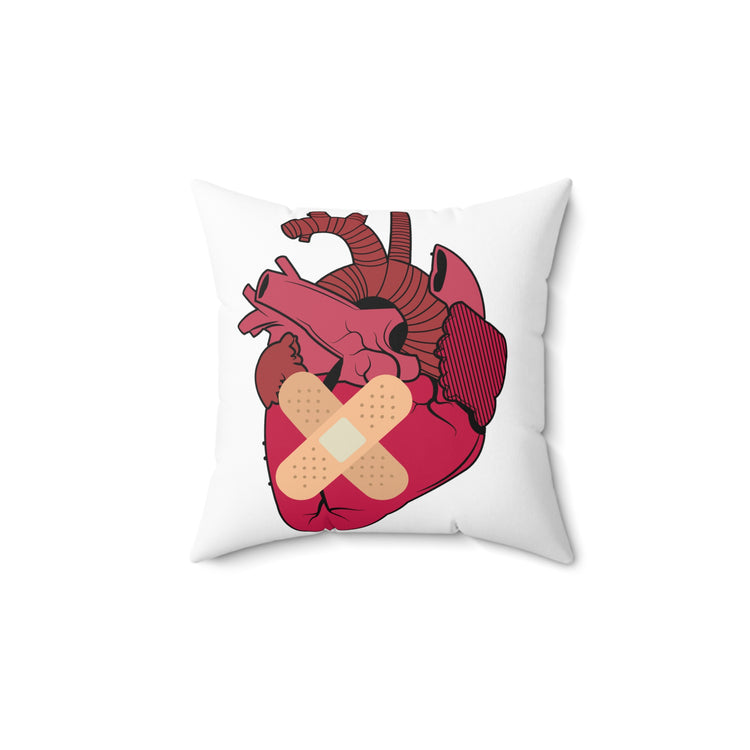 Novelty Cardiologist Cardiology Surgery Section Spun Polyester Square Pillow