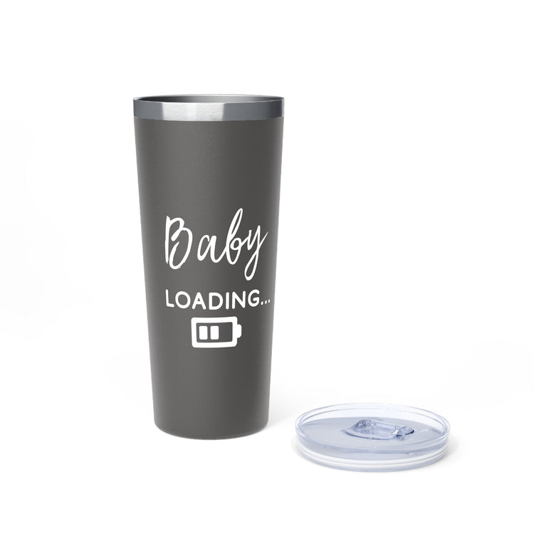 Baby Loading Funny Baby Bump Shirt Copper Vacuum Insulated Tumbler, 22oz