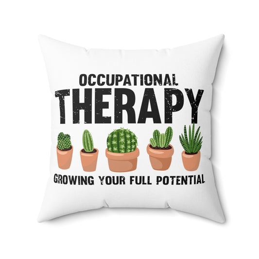 Hilarious Succa Succulent Home Gardening Horticulture Spun Polyester Square Pillow