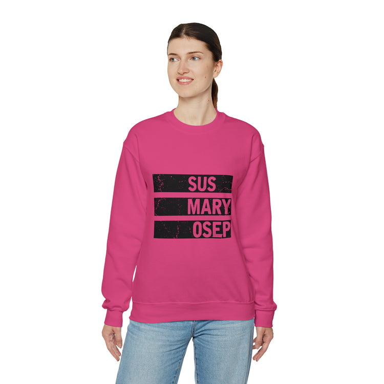 Hilarious SUS MARY OSEP Frustrated Slang Expression Asian Country Crewneck Sweatshirt