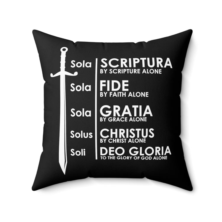 Inspiring Hispanic Renewed Christianity Spanish Religious Uplifting Verses Spun Polyester Square Pillow