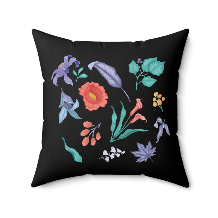 Humorous Gardening Devotees Sarcastic Vintage Novelty Floristry Spun Polyester Square Pillow