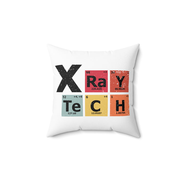 Novelty Radioscopy Radiography Nuclear Medicine Diagnostic Spun Polyester Square Pillow