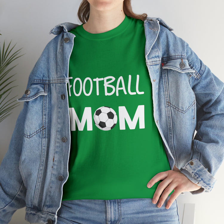 Shirt Funny Football Mom Tailgate Sports Athletic Support Game Team T-Shirt Unisex Heavy Cotton Tee