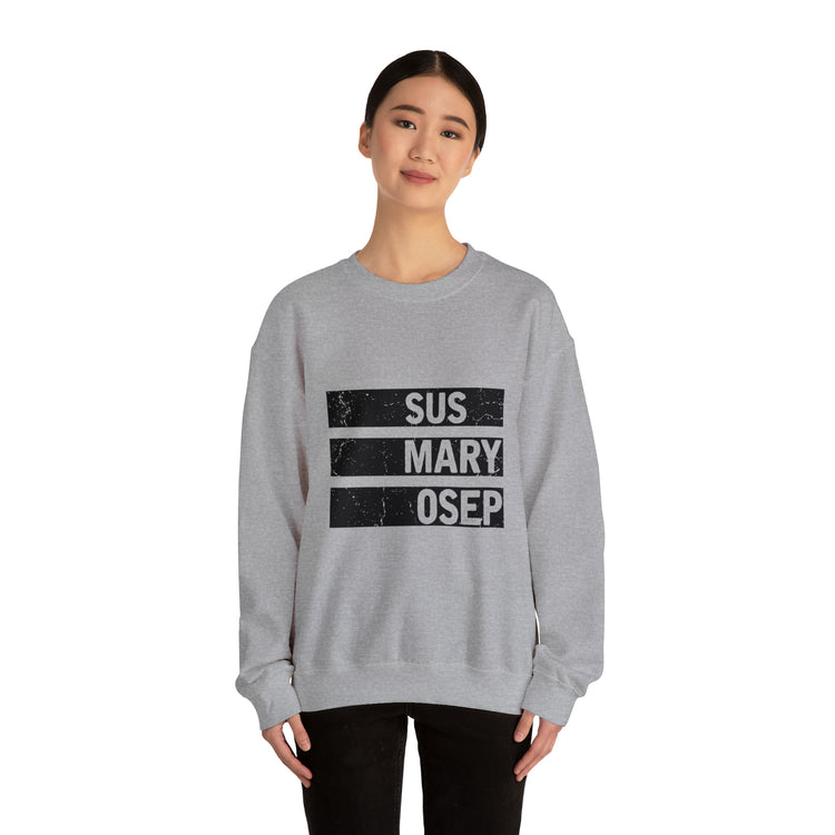 Hilarious SUS MARY OSEP Frustrated Slang Expression Asian Country Crewneck Sweatshirt