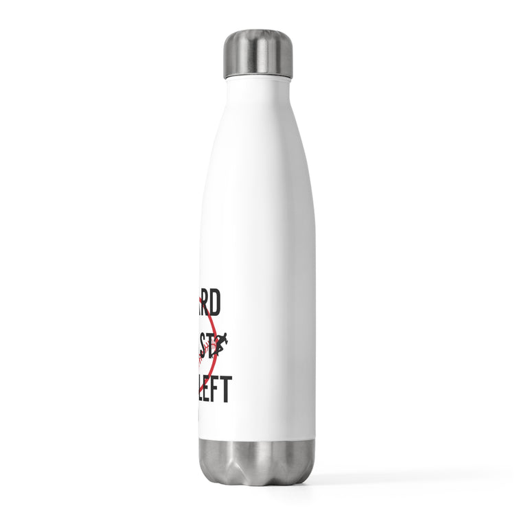 Hit Hard Run Fast Turn Left Baseball Player Sports Lover Retro Game Day TShirt 20oz Insulated Bottle