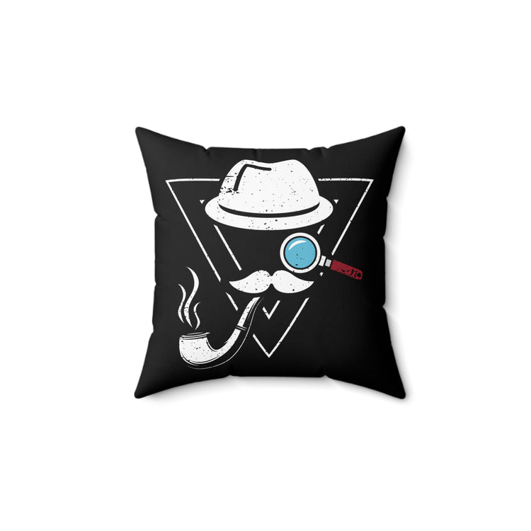 Funny Investigating Reporters Inspectors Humorous Investigators Gag Spun Polyester Square Pillow