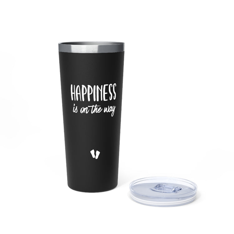 Happiness Is On The Way Baby Bump Shirt Copper Vacuum Insulated Tumbler, 22oz