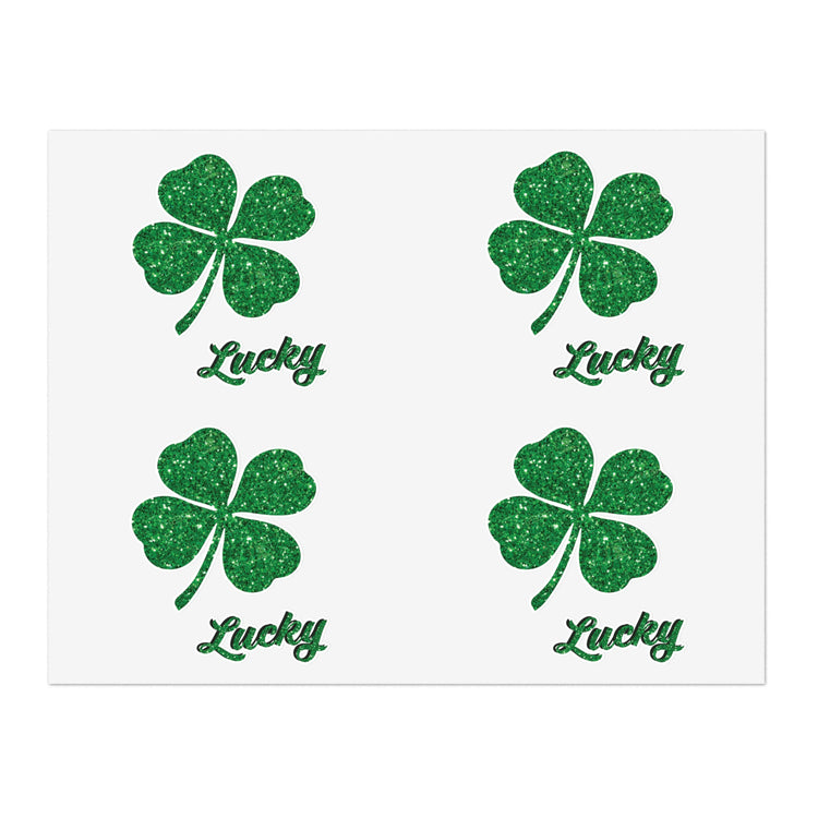 lucky shamrock Sticker Sheets