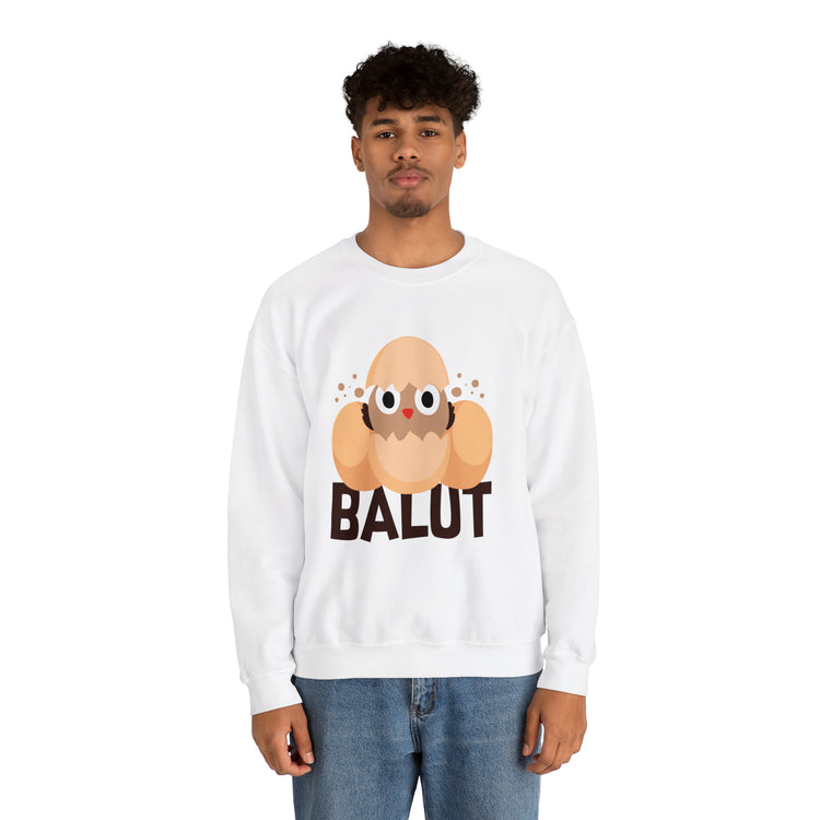 Funny Prideful Filipino Balut Illustration Philippines Balut Unisex Crewneck Sweatshirt