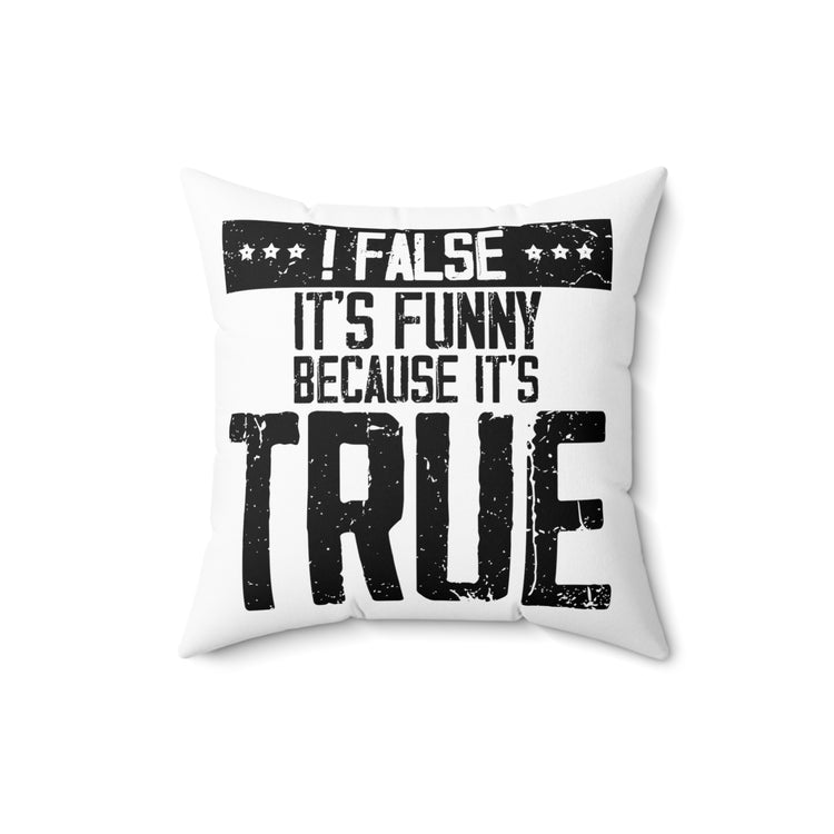 Hilarious Troubleshooting Software Programmers Computer Technologist IT Professionals Spun Polyester Square Pillow