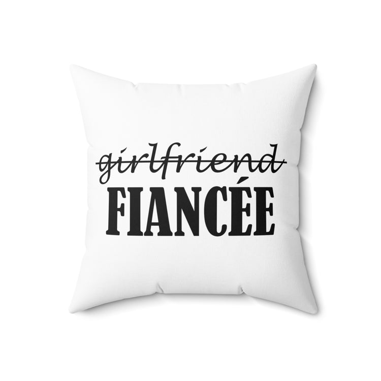 Funny Bachelorettes Festivities Illustration Sayings Bridal Spun Polyester Square Pillow