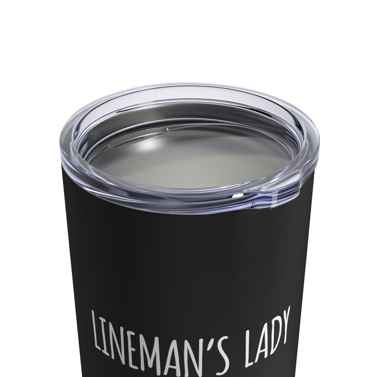 Lineman's Lady Lineman Fiance Fiance Gift Future Mrs Girlfriend Tumbler 10oz