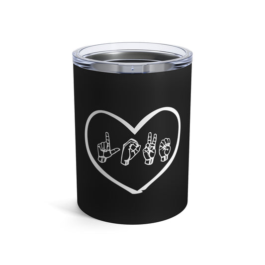 Novelty Hand Signals Gesture Hearts Day Passion Humorous Fondness Endearment Men Women  Tumbler 10oz