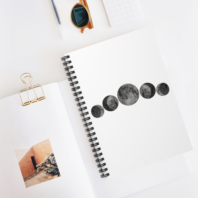 Moon Phases Shirt For Moon Phase Man Moon Phases Print Spiral Notebook - Ruled Line