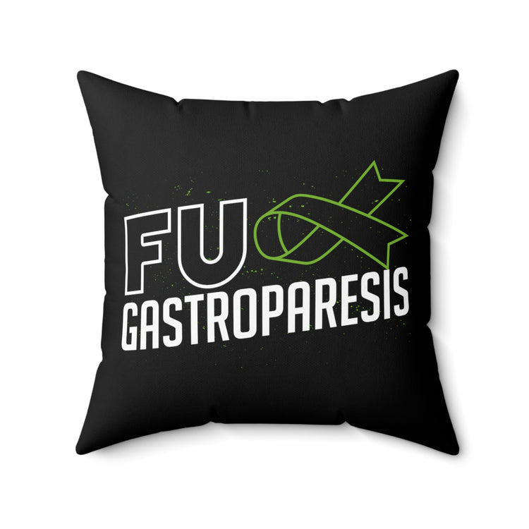 Hilarious Gastroparesis Gastric Overcomer Acknowledgement Spun Polyester Square Pillow