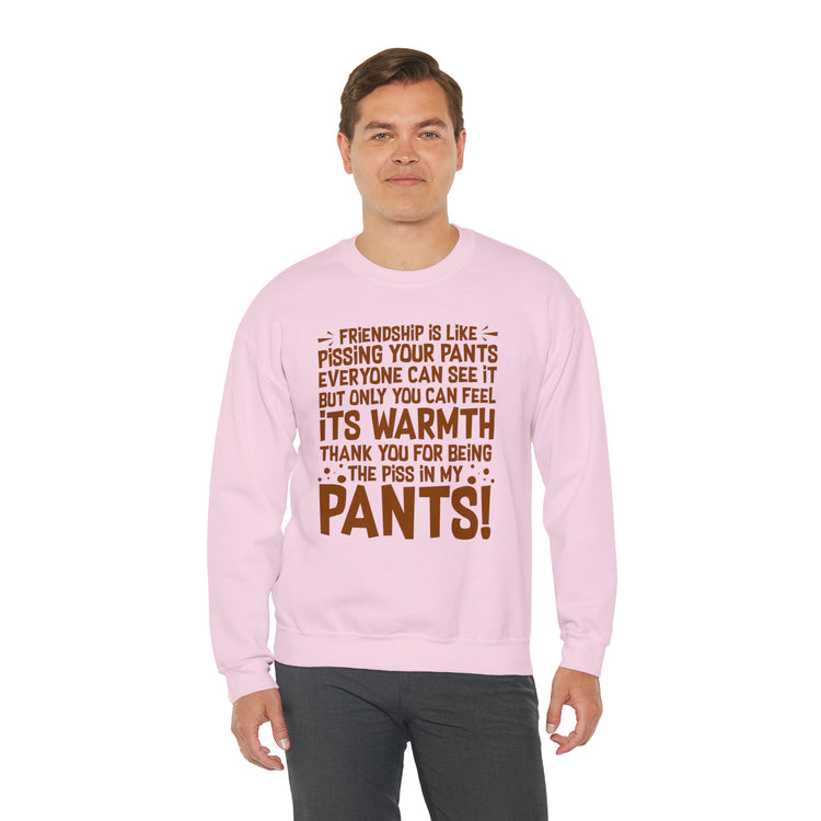 Hilarious Introverted Friendships Sarcastic Pissing Friends Unisex Crewneck Sweatshirt