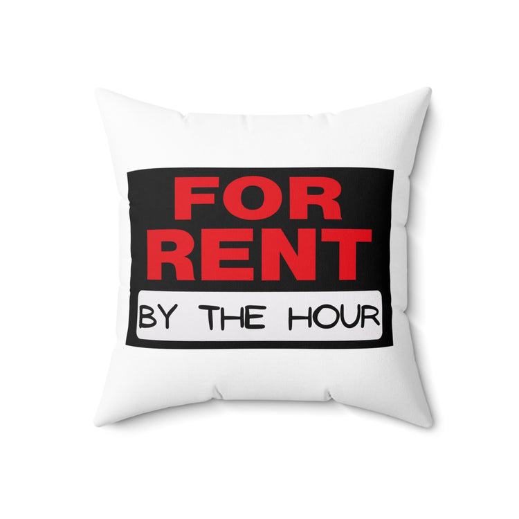 Inspirational Industrious Hustling Uplifting Positive Saying Spun Polyester Square Pillow