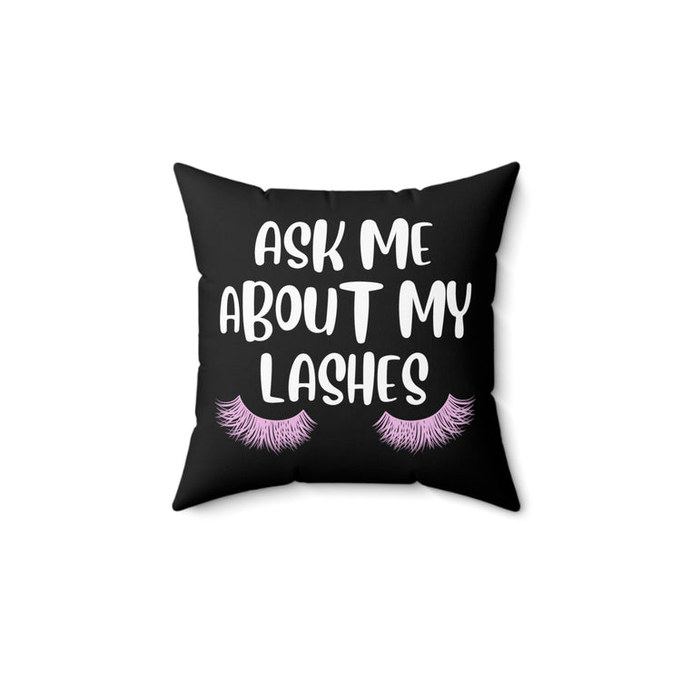 Humorous Beautician Cosmetics Cosmetician Hairdresser Cosmetologist Aesthetician Spun Polyester Square Pillow