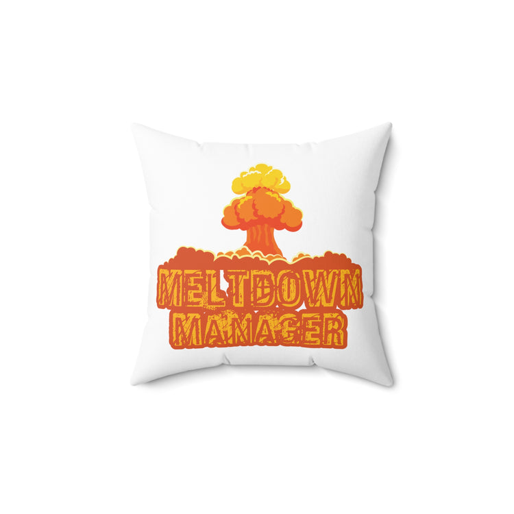 Cute Disaster Administrator Preschools Caregiver Babysitting Spun Polyester Square Pillow