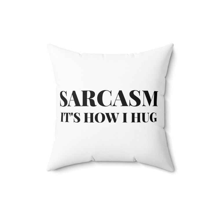 Humorous Sarcastic Introverts Behaviors Statements Line Spun Polyester Square Pillow