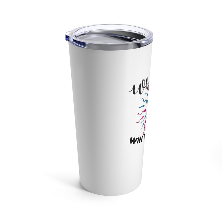 Who Will Win The Race Funny Gender Announcement Tumbler 20oz