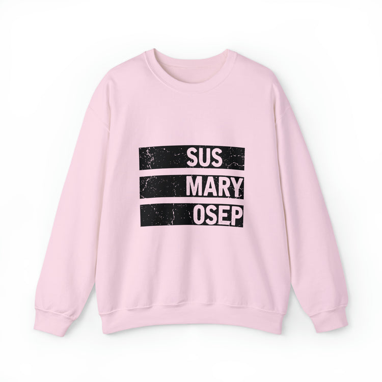 Hilarious SUS MARY OSEP Frustrated Slang Expression Asian Country Crewneck Sweatshirt