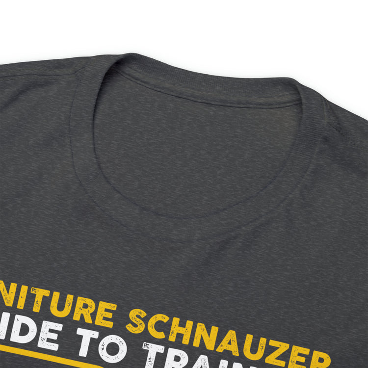 Shirt Funny Miniature Schnauzer Training Puppy Tips Positive Dog Socialization Clicker T-Shirt Unisex Heavy Cotton Tee