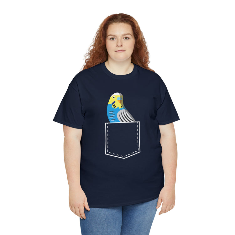 Shirt Funny Parakeets And Parrots Enthusiasts Bird Lovers Feathered Friends Enrichment T-Shirt Unisex Heavy Cotton Tee