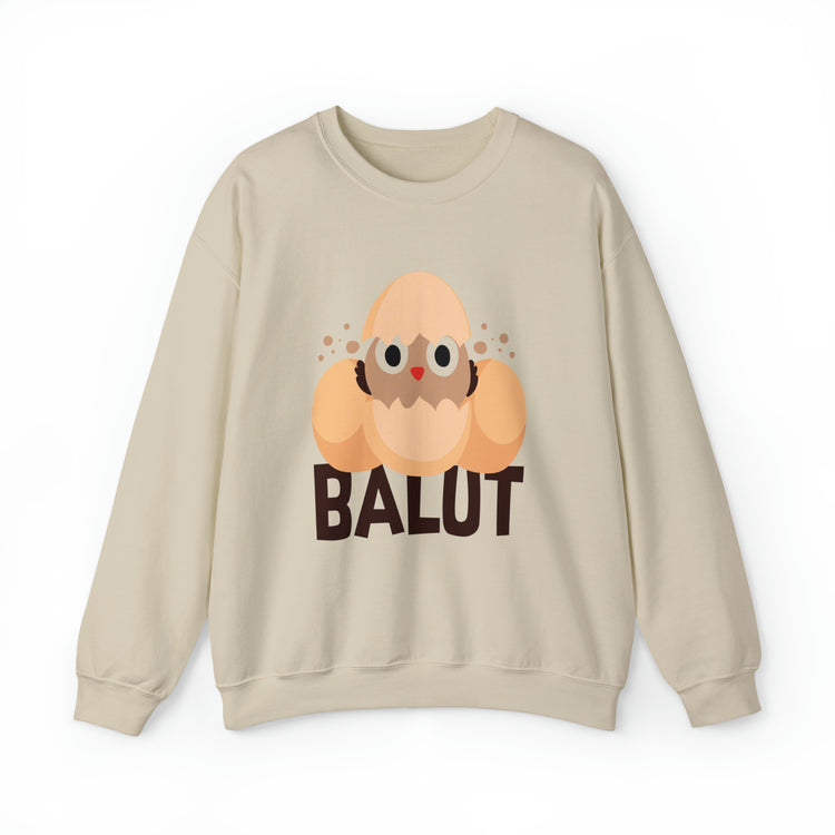 Funny Prideful Filipino Balut Illustration Philippines Balut Unisex Crewneck Sweatshirt